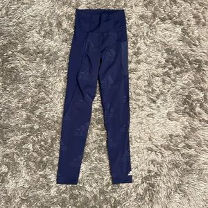 Adidas Blue High Waisted Leggings with Pocket